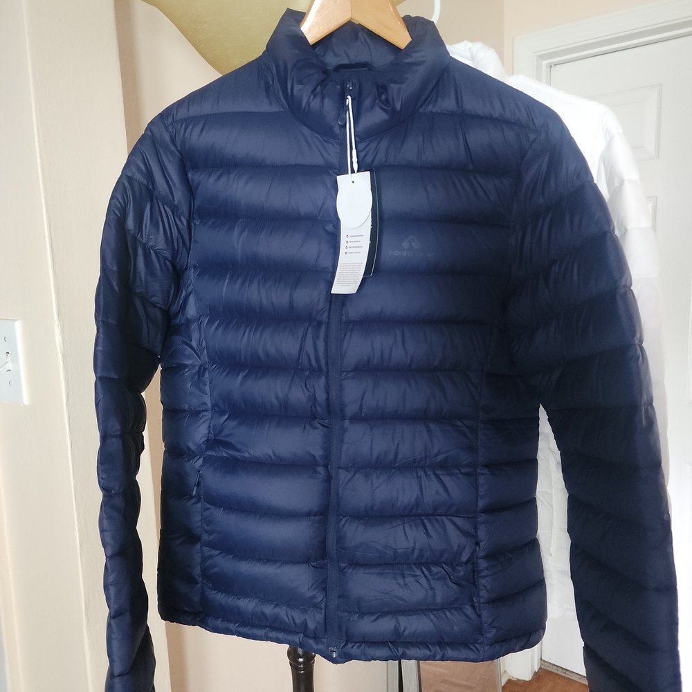 NWT Pioneer Camp Women's Navy Blue Puffer Jacket